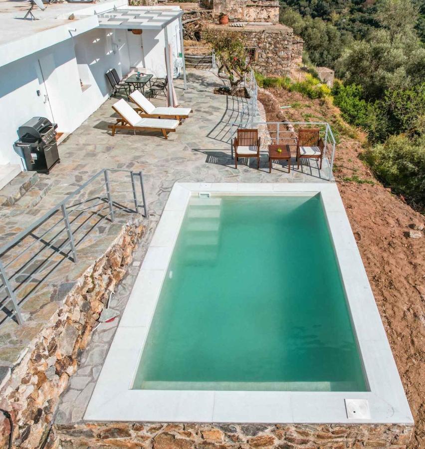 Villa Kampos View - Quiet House At The End Of The Road, Private Pool Kámbos Exterior foto